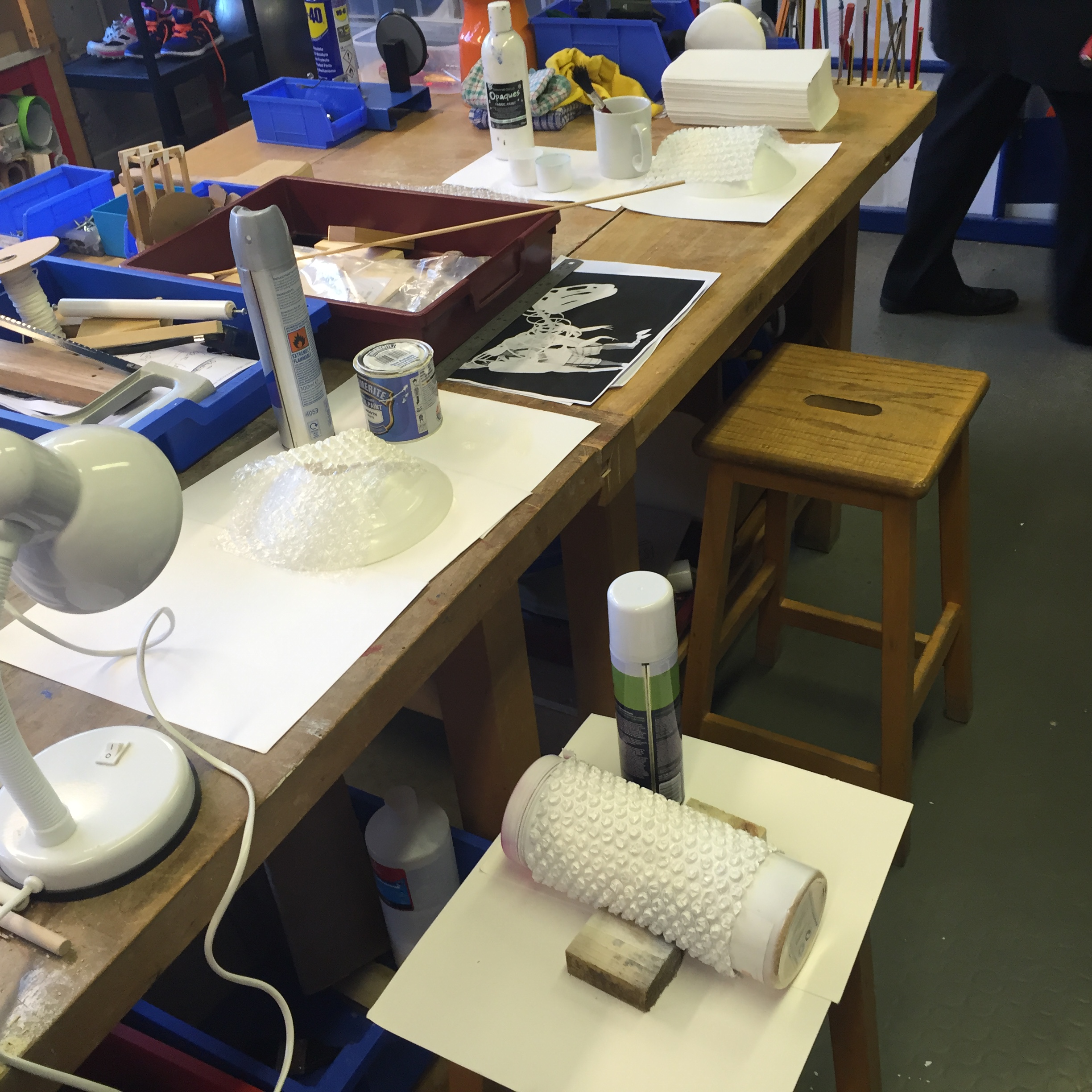 Making the Jabberwocky for the Prep School Production of Alice